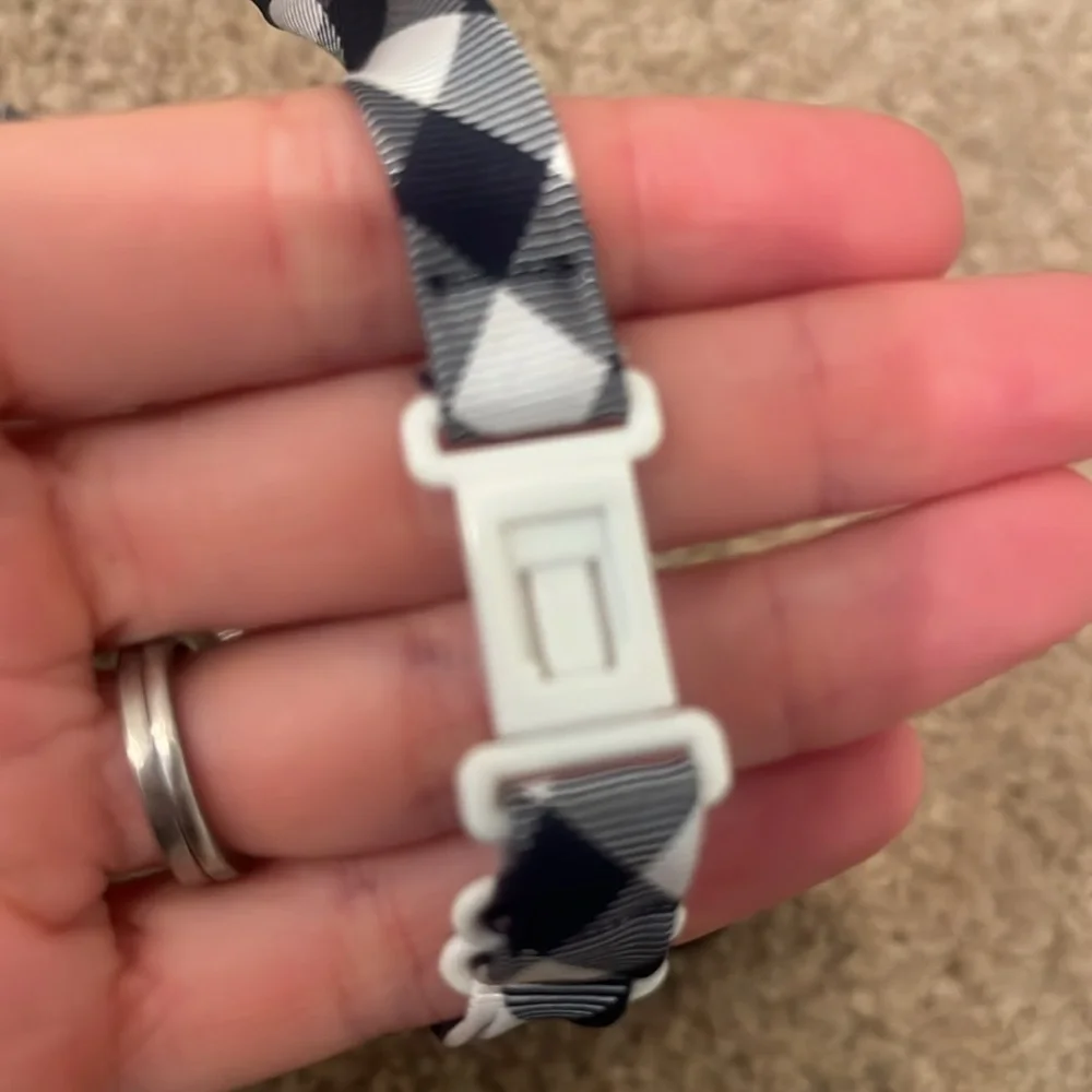 Navy and white tie 6-18 months